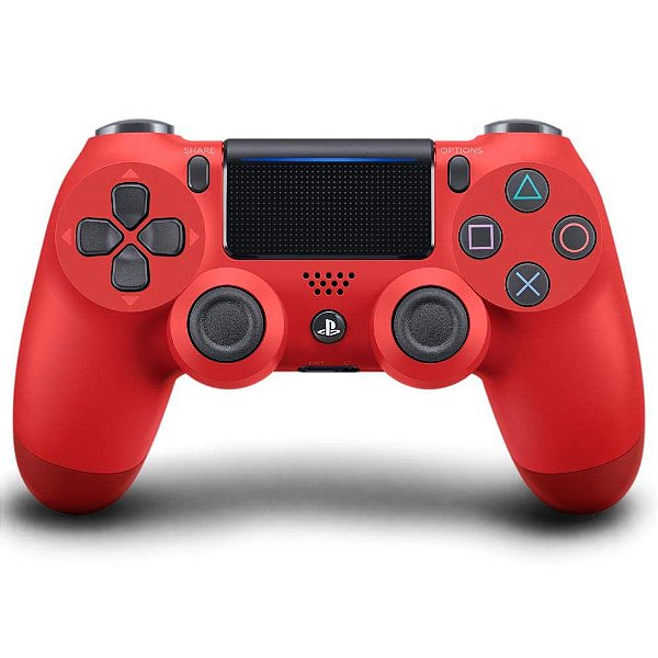 Controle Sony Dualshock 4 Vermelho sem fio - Ps4