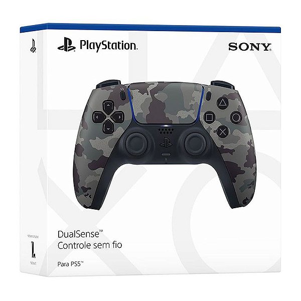 Controle sem fio DualSense Sony Camouflage Gray - Ps5