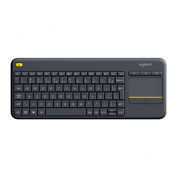 Teclado E Touchpad Sem Fio Logitech K400 Plus Smart Tv / Pc