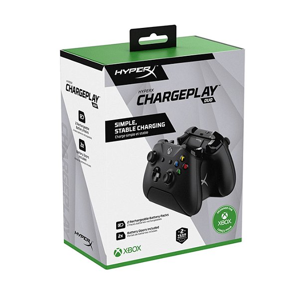 ChargerPlay Duo HyperX Carregador Controle XBOX  SERIES S/X ONE Modelo novo