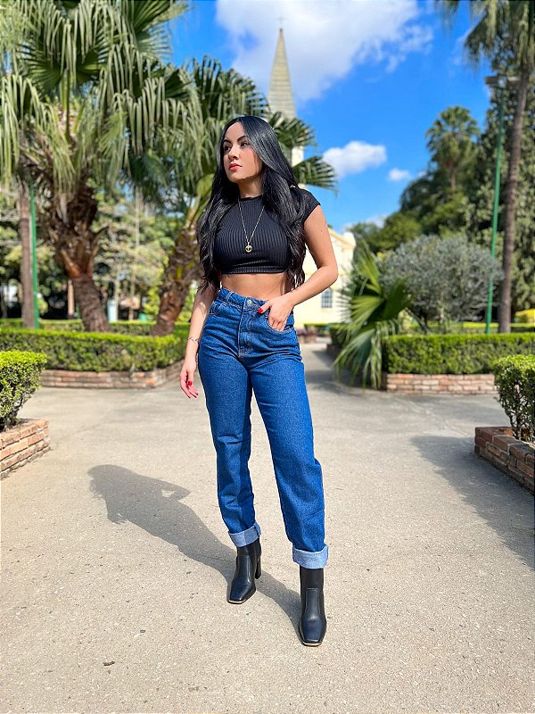 Calça Jeans Mom