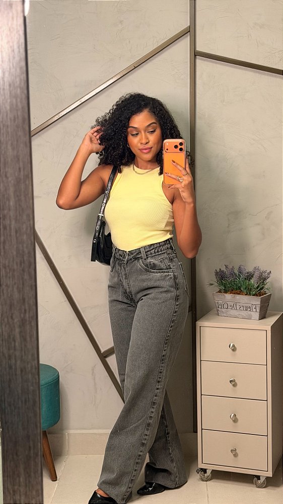 Calça Jeans Wide Leg