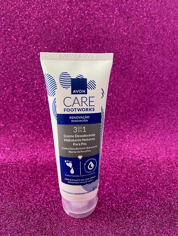 Creme hidratante noturno para os pés