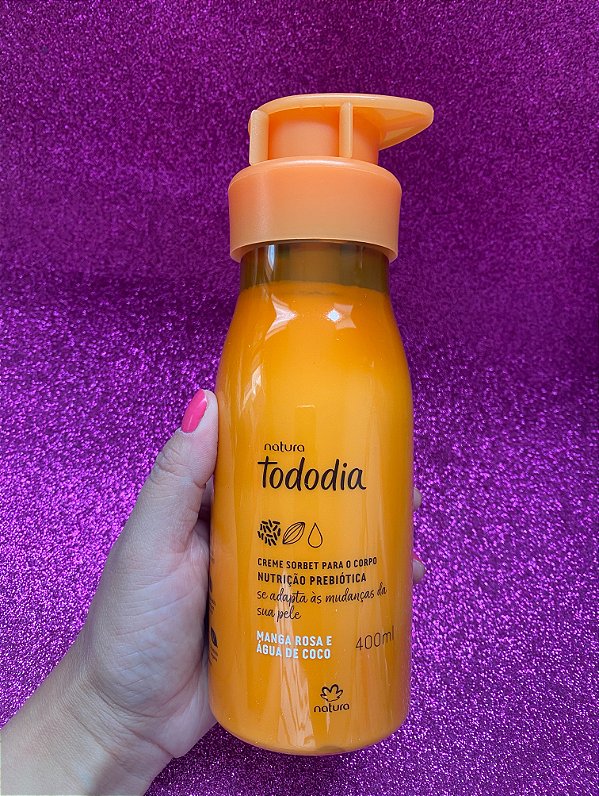 Hidratante manga rosa e água de coco