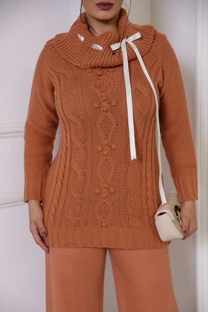 BLUSA COM PASSAFITA EM TRICOT