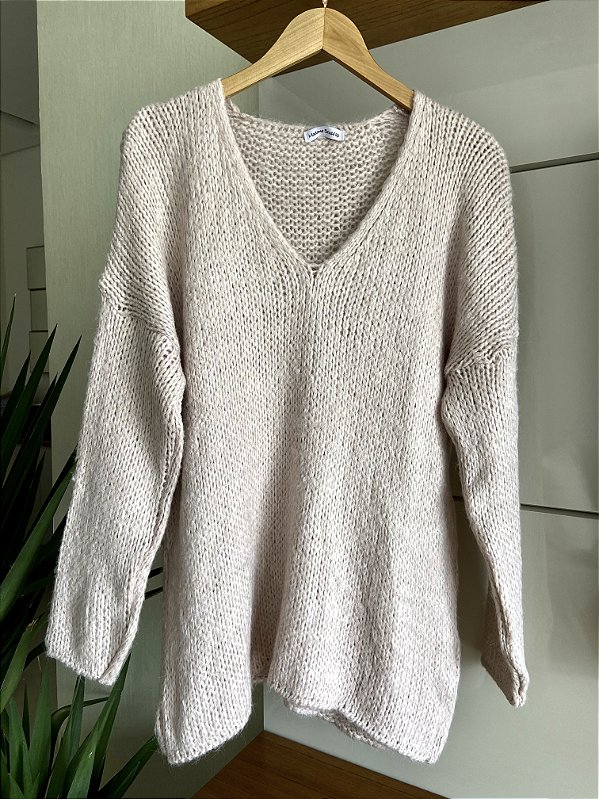 BLUSA EM TRICOT MOUSSE