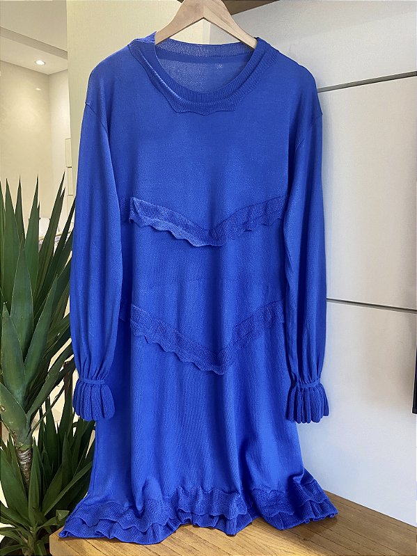 VESTIDO BABADO EM TRICOT