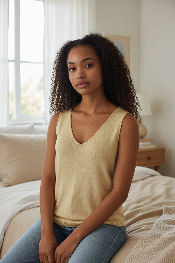 REGATA LISA EM TRICOT