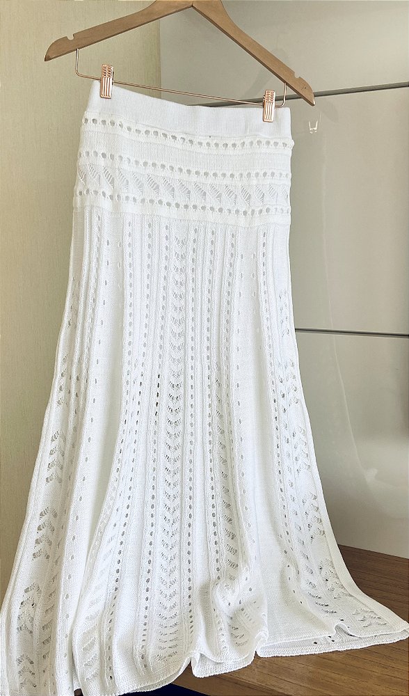 SAIA RENDADA EM TRICOT