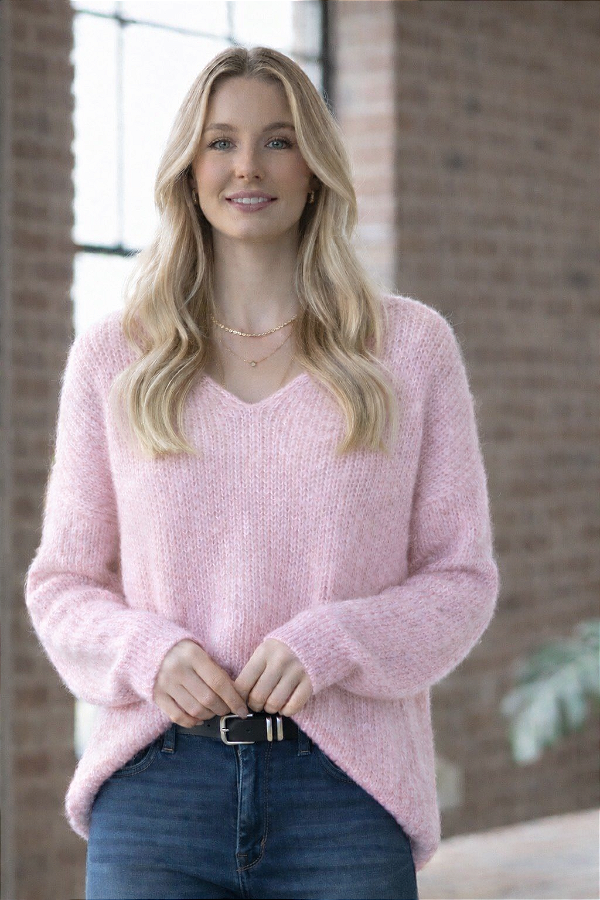 BLUSA EM TRICOT MOUSSE