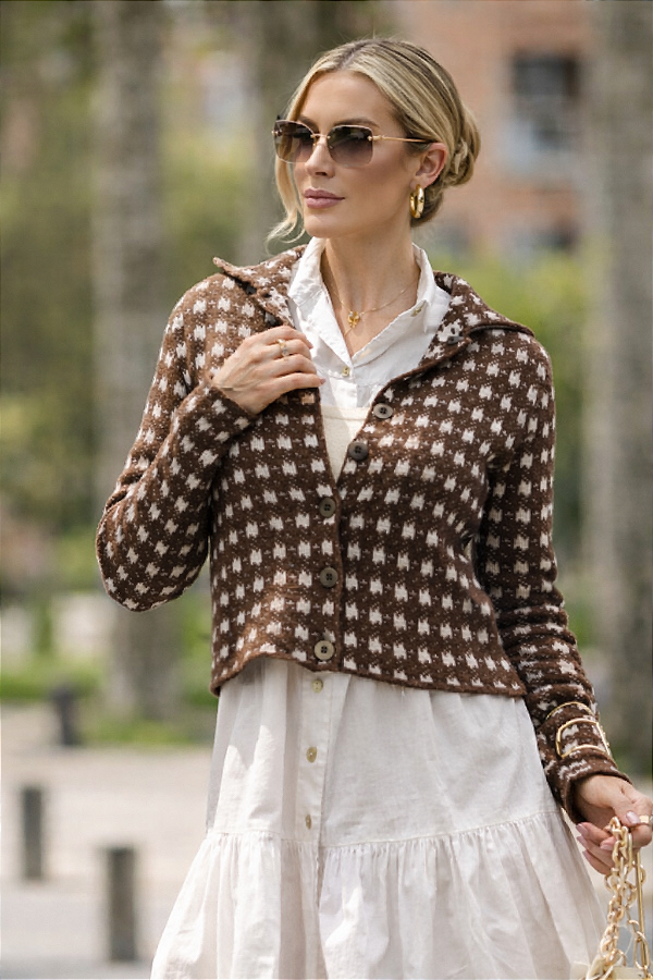 CASAQUINHO EM TRICOT JACCARD