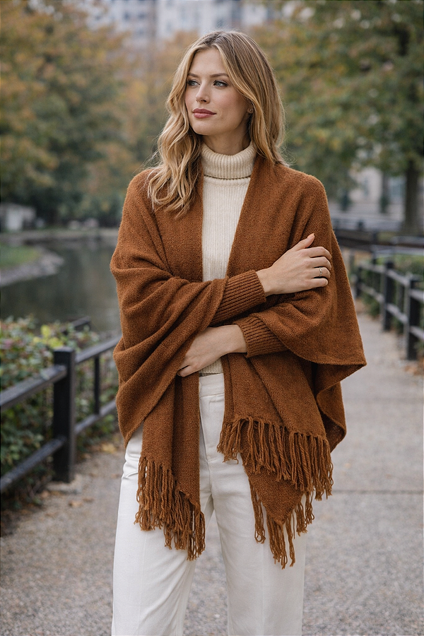 XALE COM FRANJAS.EM TRICOT