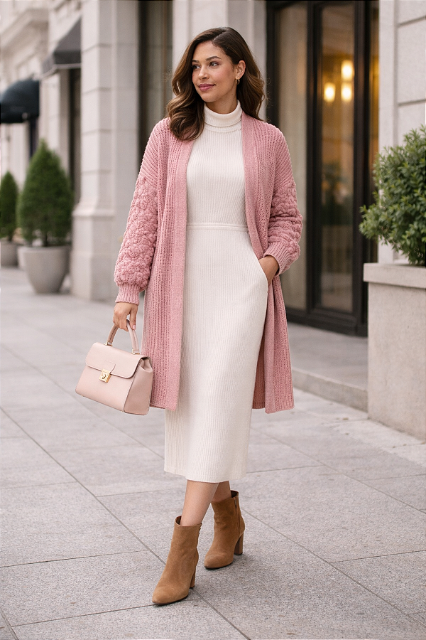 CASACO EM TRICOT POÁ