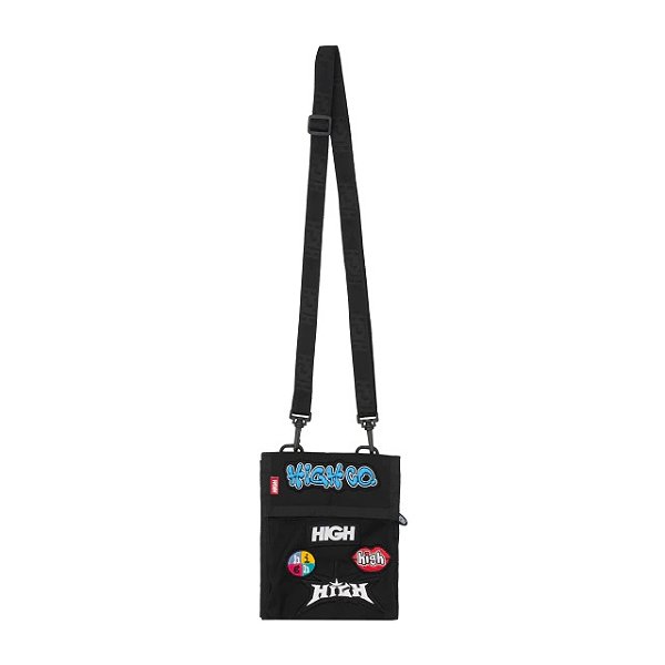HIGH PATCH SHOULDER BAG BLACK