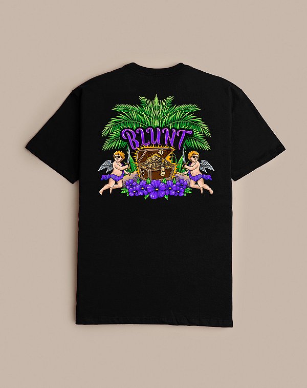 CAMISETA BLUNT PREMIUM PALM TREES PRETO