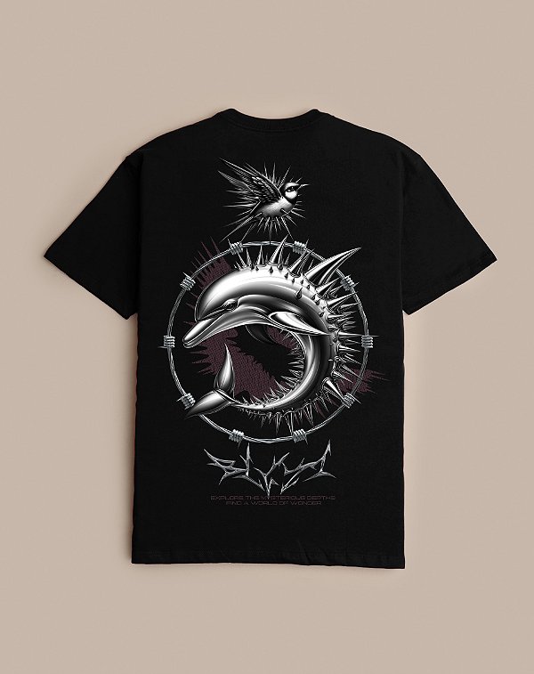 CAMISETA BLUNT PREMIUM DOLPHIN PRETO