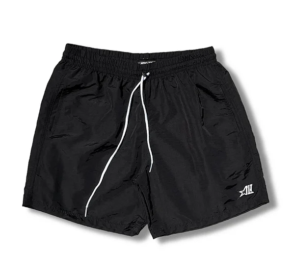SHORTS NEW LIFE STAR POLIAMIDA PRETO