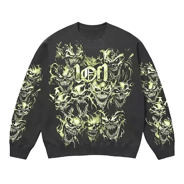 MOELTOM EXCLUSIVIIST 1OF1 CREWNECK BACK FROM THE REALM BLACK GREEN