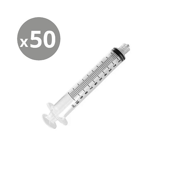 Descarpack Seringa Hipodérmica sem Agulha Luer Lock 10ml - kit 50un