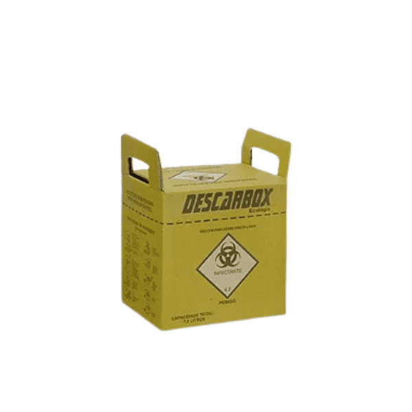 Descarbox Coletor para Material Perfurocortante Ecologic Descartável 13L - Kit 5un