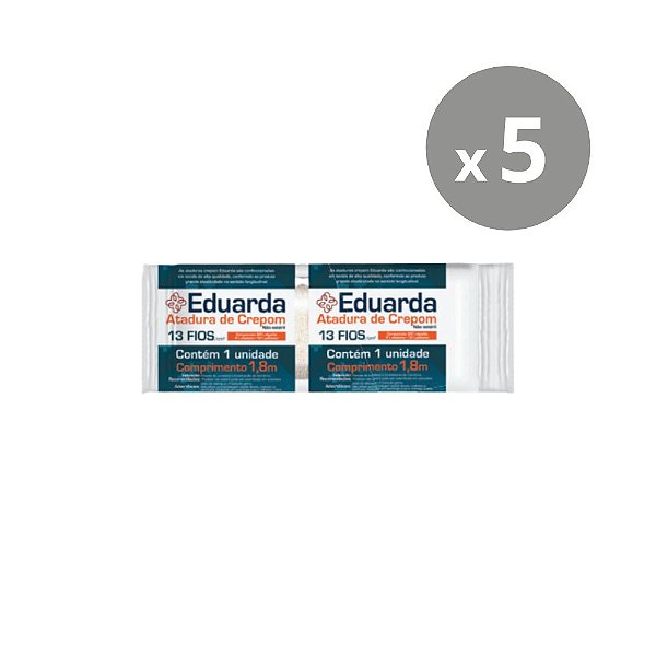 American Medical Atadura de Crepom Eduarda Soft 6cmx1,8m - Kit 5un