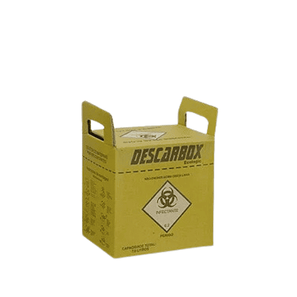 Descarbox Coletor para Material Perfurocortante Ecologic Descartável 3L - Kit 5un