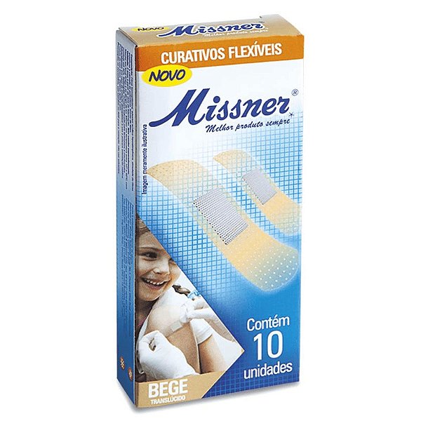 Missner Curativo Flexível Bege 10un