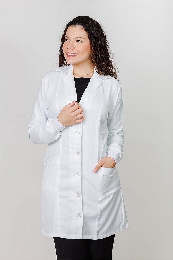 Jaleco tradicional branco