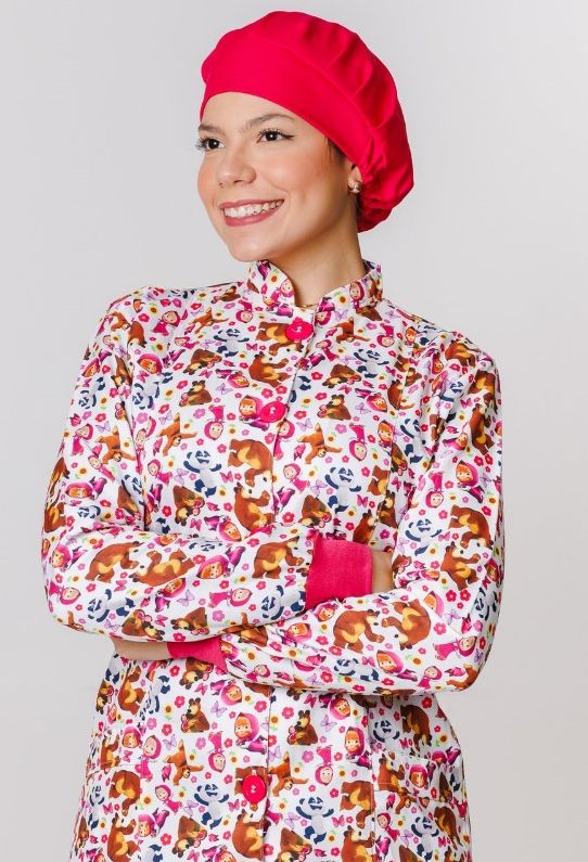 Touca de elástico pink