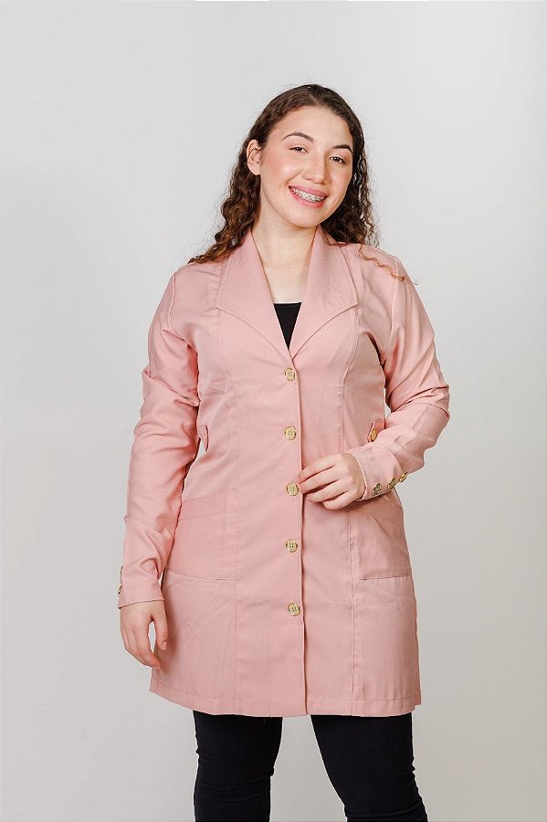 Jaleco Feminino Julia Rosa empoeirado