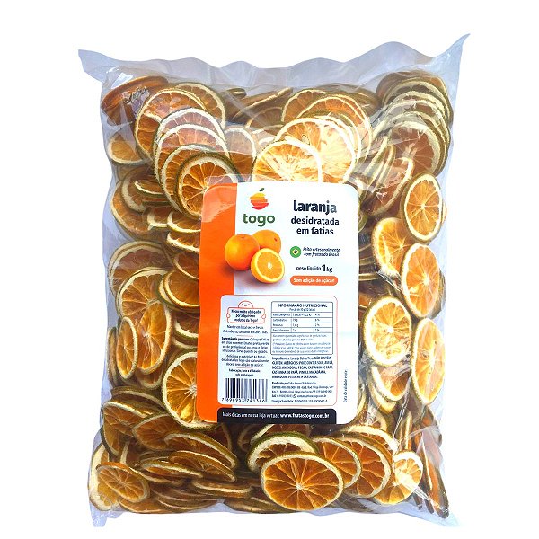 Laranja Pera Desidratada em fatias - 1Kg