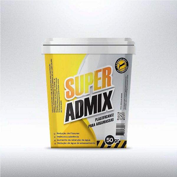 Super Admix  - Super Plastificante - Anti Fissuras - 1 unidade 50gr