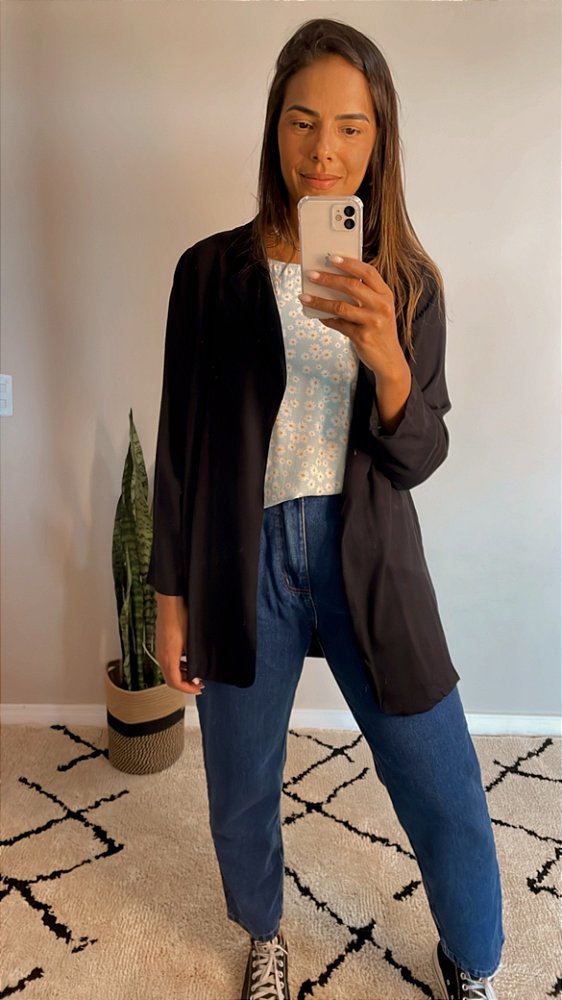 Blazer leve preto