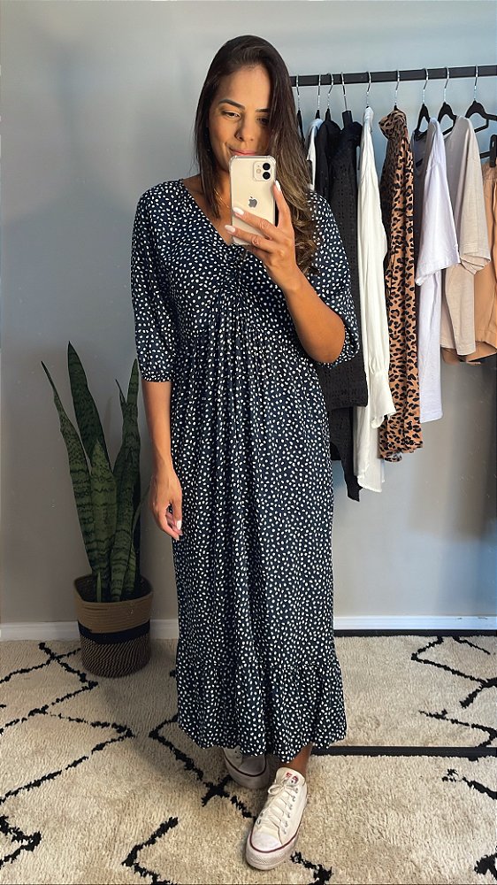 Vestido Eva Poá Marinho