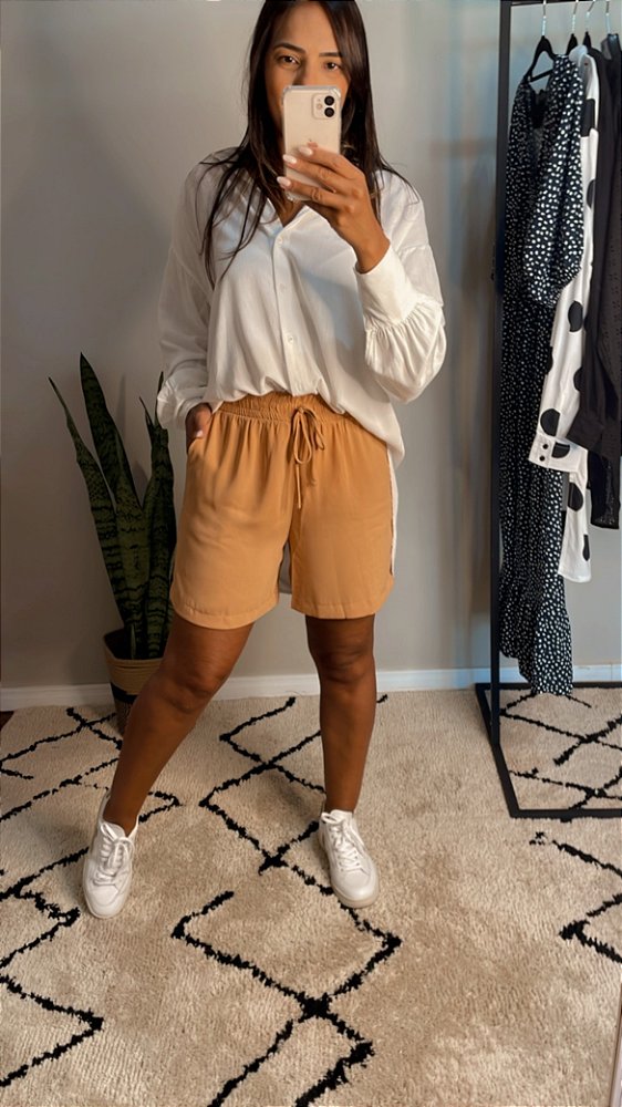 Short gabi camel