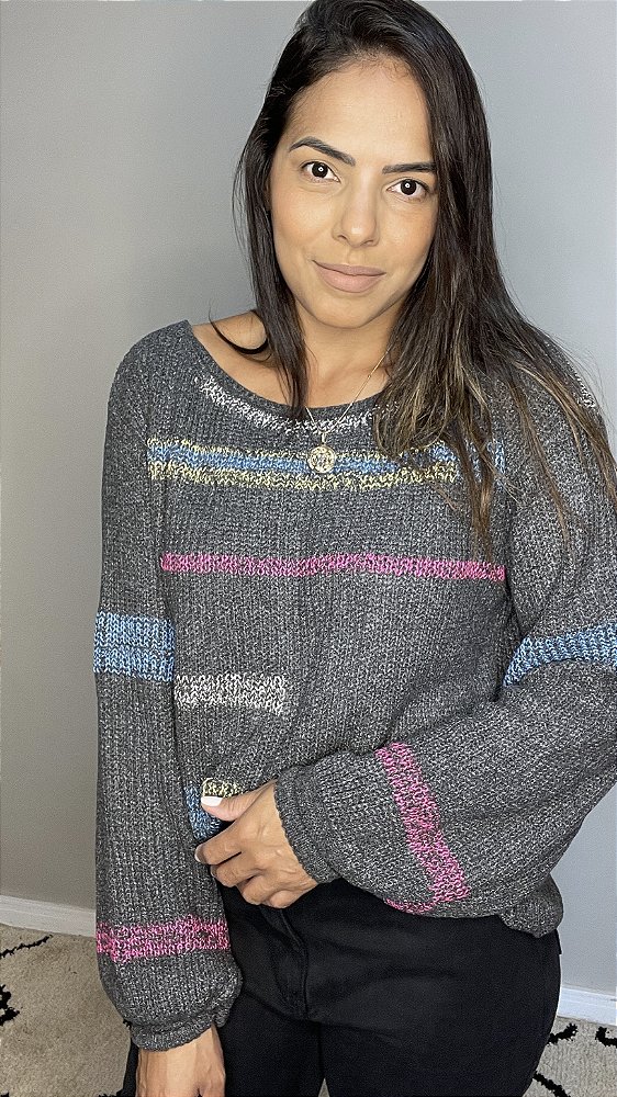 Tricot Mari Cinza