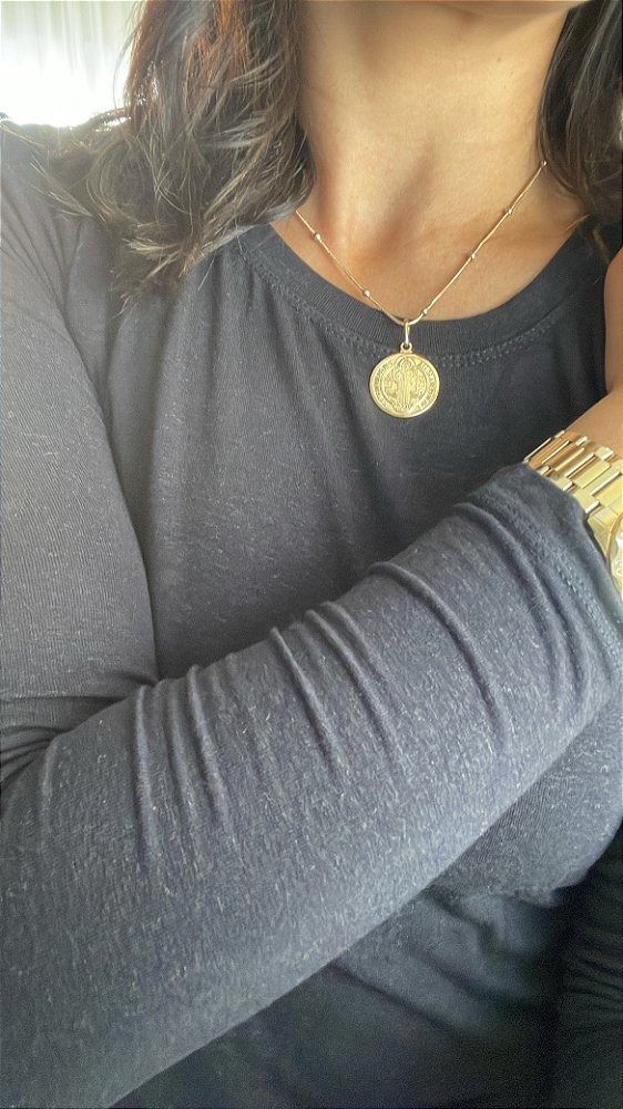 Blusa manga longa viscolinho