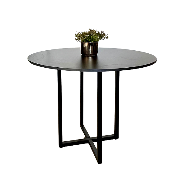 Mesa Miró preta 90cm