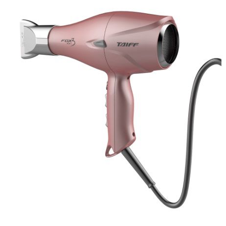 Secador de Cabelo Profissional Taiff Fox Íon 3 Motor AC Profissional Rose 2200W 127V