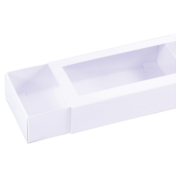 Caixa de presente com alça 15x6x3cm - branca