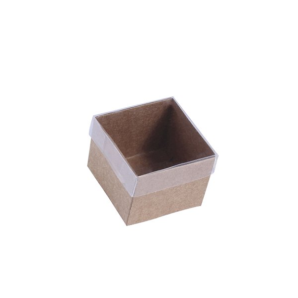 Caixa de presente 5x5x4cm - kraft