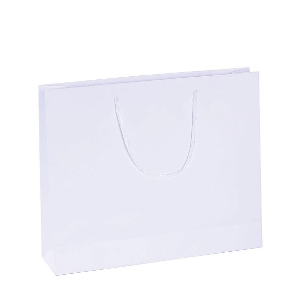 Sacola de papel  33X27,5X8cm - branca