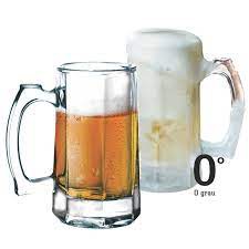 Caneca De Chopp Cerveja Drink Bebida Beer 370ml Zero Grau