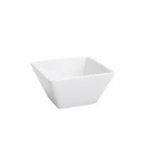 Jogo 4 Petisqueiras Porcelana Clean Branco 7x7x4cm Bon Gourmet