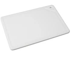 Placa De Corte Com Canaleta 50X30X1,0Cm Branca 160  Pronyl