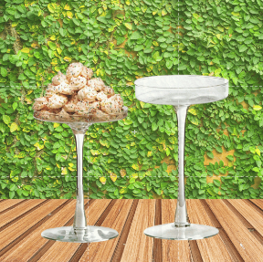 Prato Porta Bolo E Doces Vidro Boleira 18x23,5cm