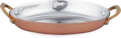 Mini Caçarola Oval P/ Servir Em Inox Bronze 400ml