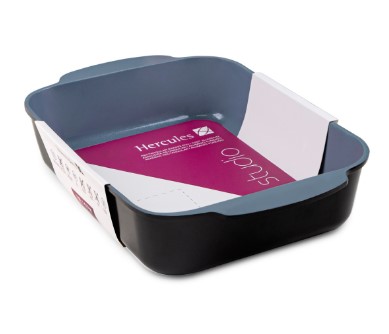 Assadeira Studio Hercules 35x24cm 5,4L Retangular Tamanho G Preta