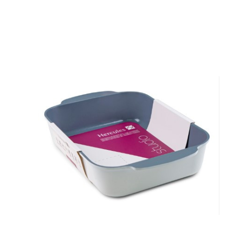 Assadeira Studio Hercules 30x22cm 3,9L Retangular Tamanho Médio Branco