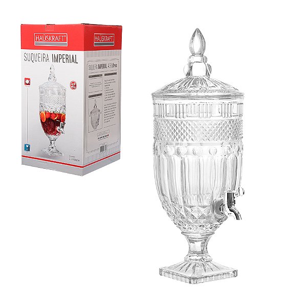 Suqueira Imperial 4,9 Litros Hauskraft Vidro